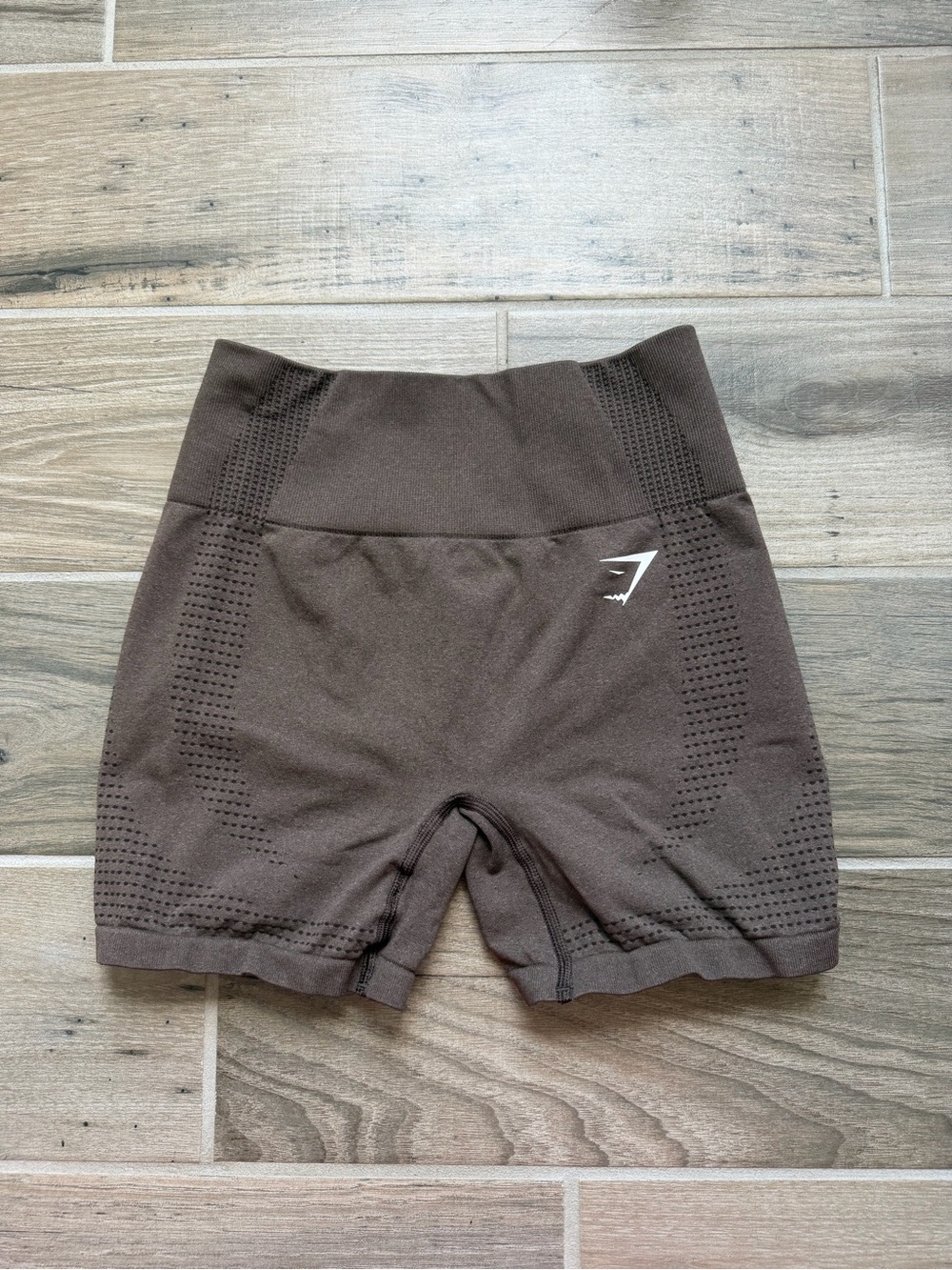 Gymshark Brown Seamless High Waisted Workout Shorts Size S